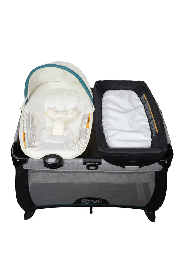 Graco Pack 'n Play Quick Connect Playard with Portable Seat - Darcie - 2019 - Gently Used - 2