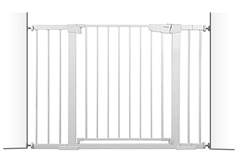 Cumbor Auto Close Baby Gate for Stairs - 29.5-46 inches - White - Open Box
