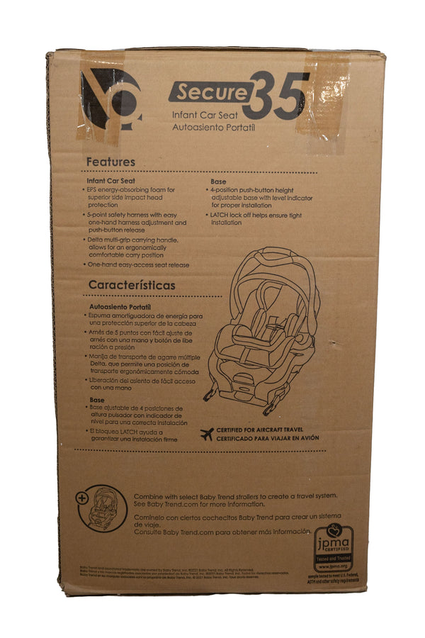 Baby Trend Secure 35 Infant Car Seat - Wild Rose - 5