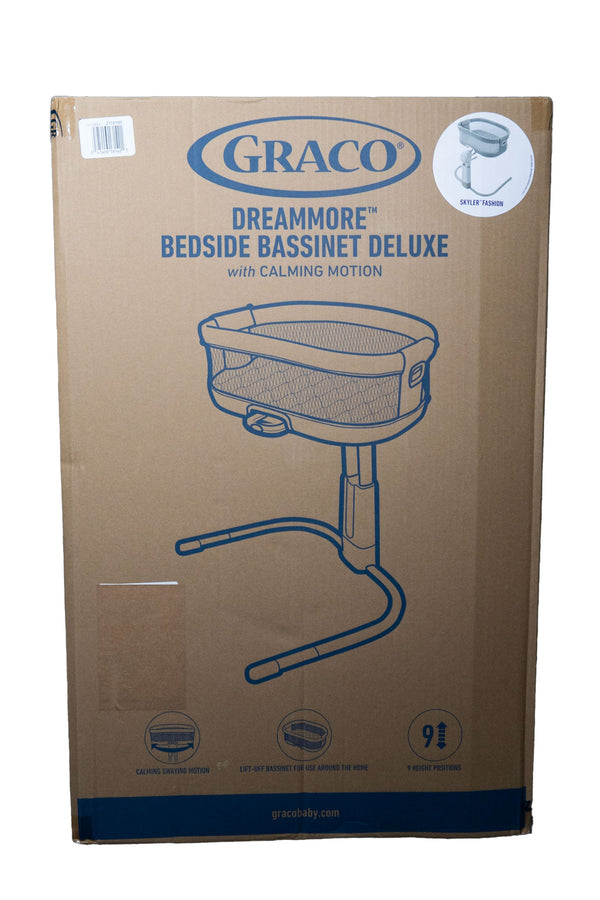 Graco DreamMore Bedside Bassinet Deluxe with Calming Motion - Skyler - Like New - 2