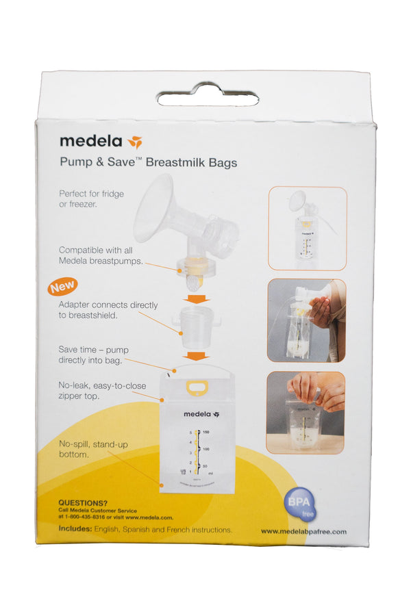 Medela Pump and Save Breast Milk Bags - 50 ct - Factory Sealed - 3