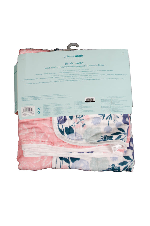 Aden + Anais Essentials Cotton Muslin Blanket - Flowers Bloom - Gently Used - 2
