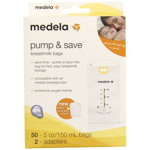 Medela Pump and Save Breast Milk Bags - 50 ct - Factory Sealed