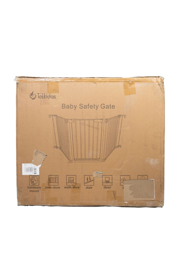 Tokkidas Extra Wide Auto-Close Baby Gate - white - Open Box - 2
