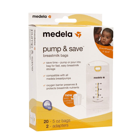 Medela Pump and Save Breast Milk Bags - 20 ct - Factory Sealed