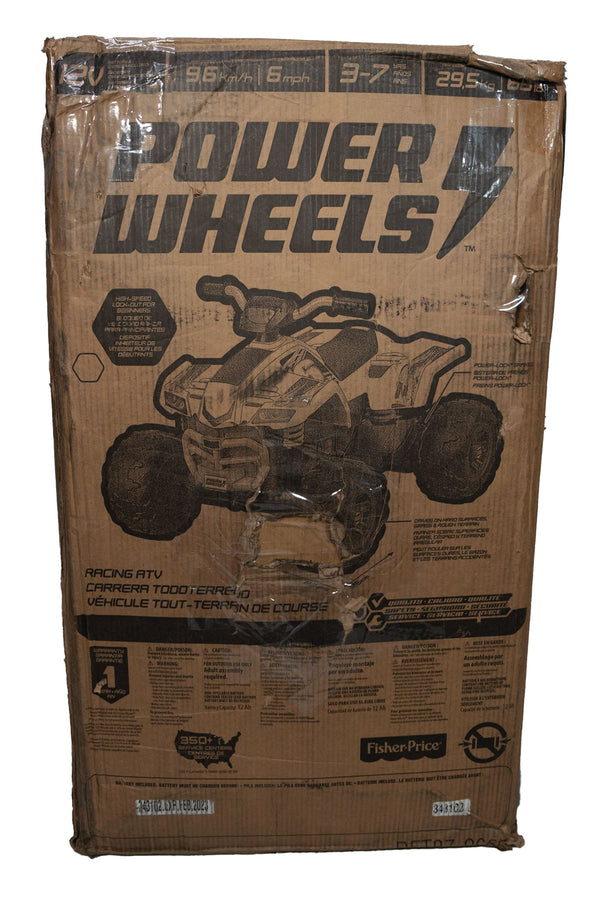 Power Wheels Racing ATV - Silver - Like New - 3