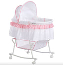 Dream On Me Lacy Portable 2-in-1 Bassinet & Cradle - Pink & White - Factory Sealed - 1