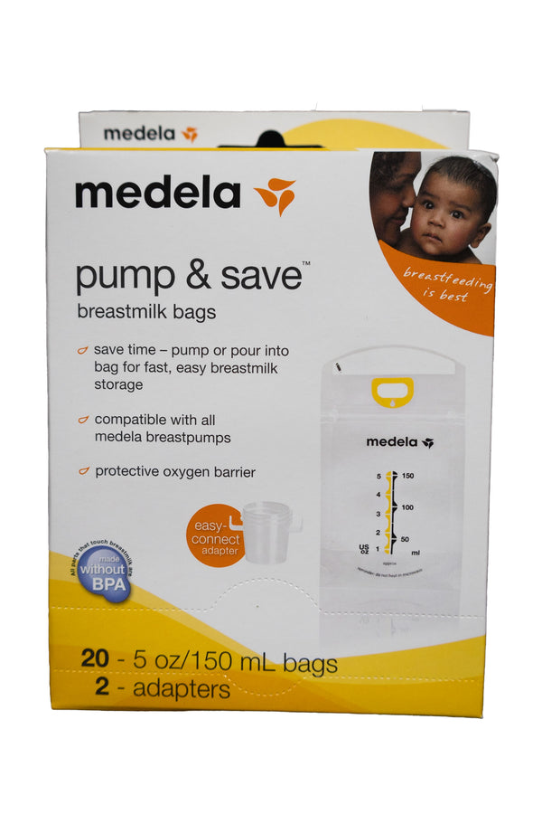 Medela Pump and Save Breast Milk Bags - 20 ct - Factory Sealed - 2