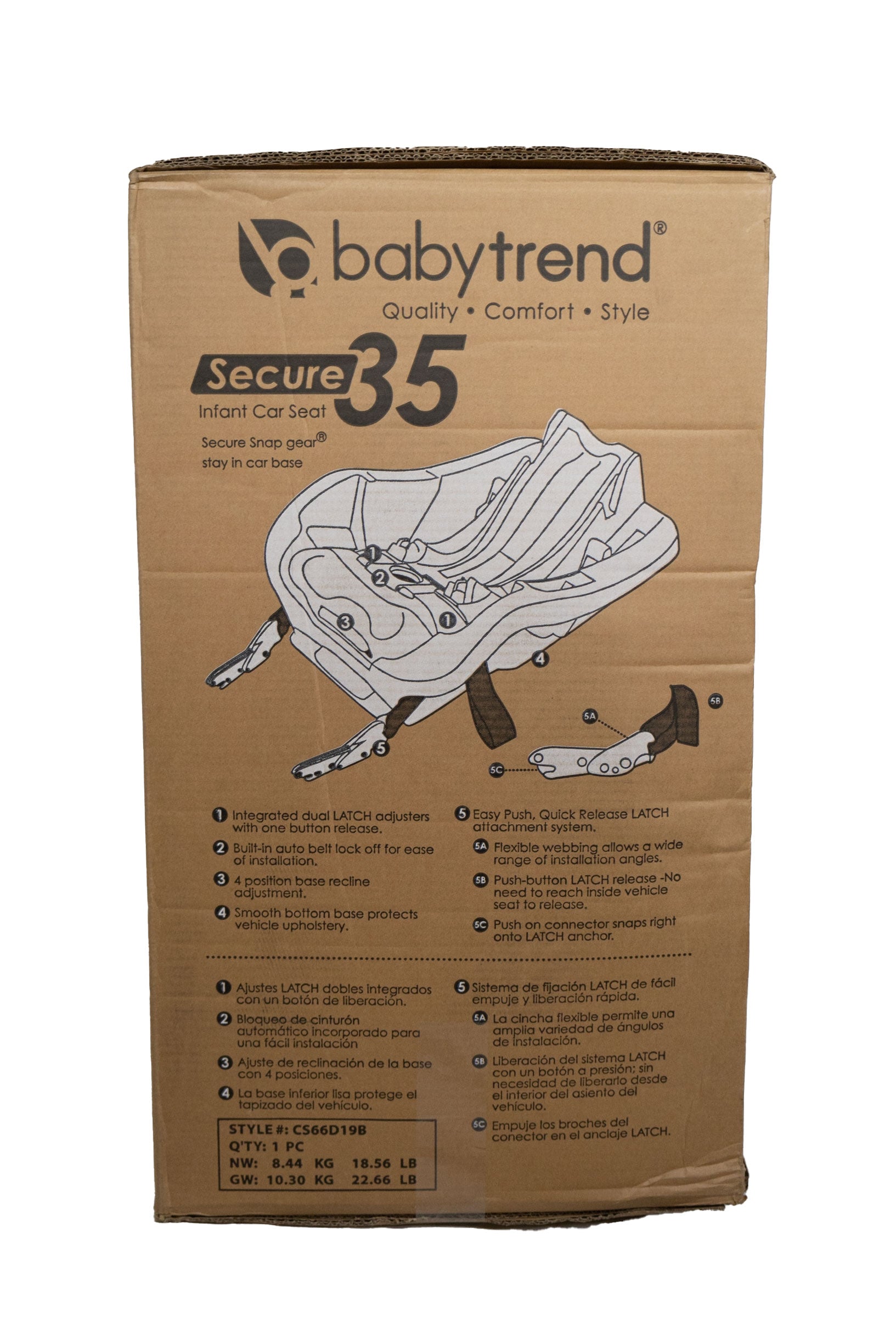 Baby trend snap on sale gear 35 base