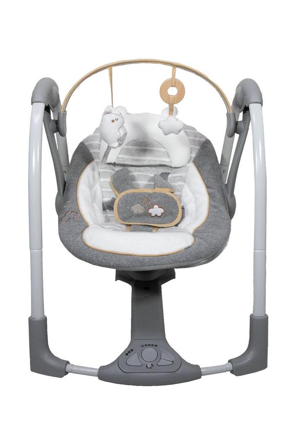 Ingenuity Boutique Collection Swing 'n Go Portable Swing - Bella Teddy - Like New - 1
