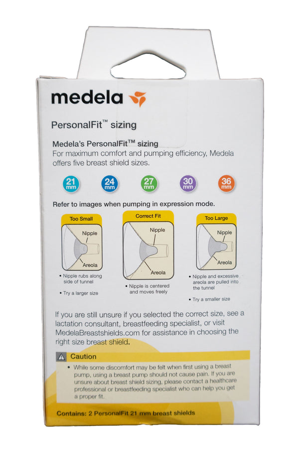 Medela PersonalFit Breast Shields - 21mm - Factory Sealed - 3